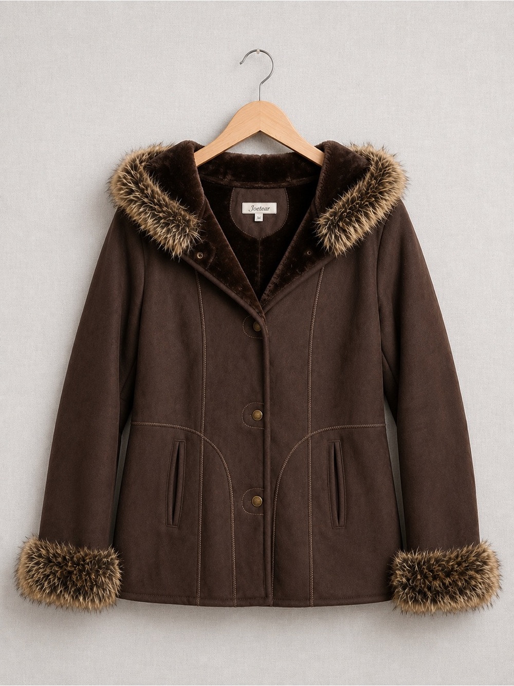 Jessica Faux Fur Trim and lining Jacket
